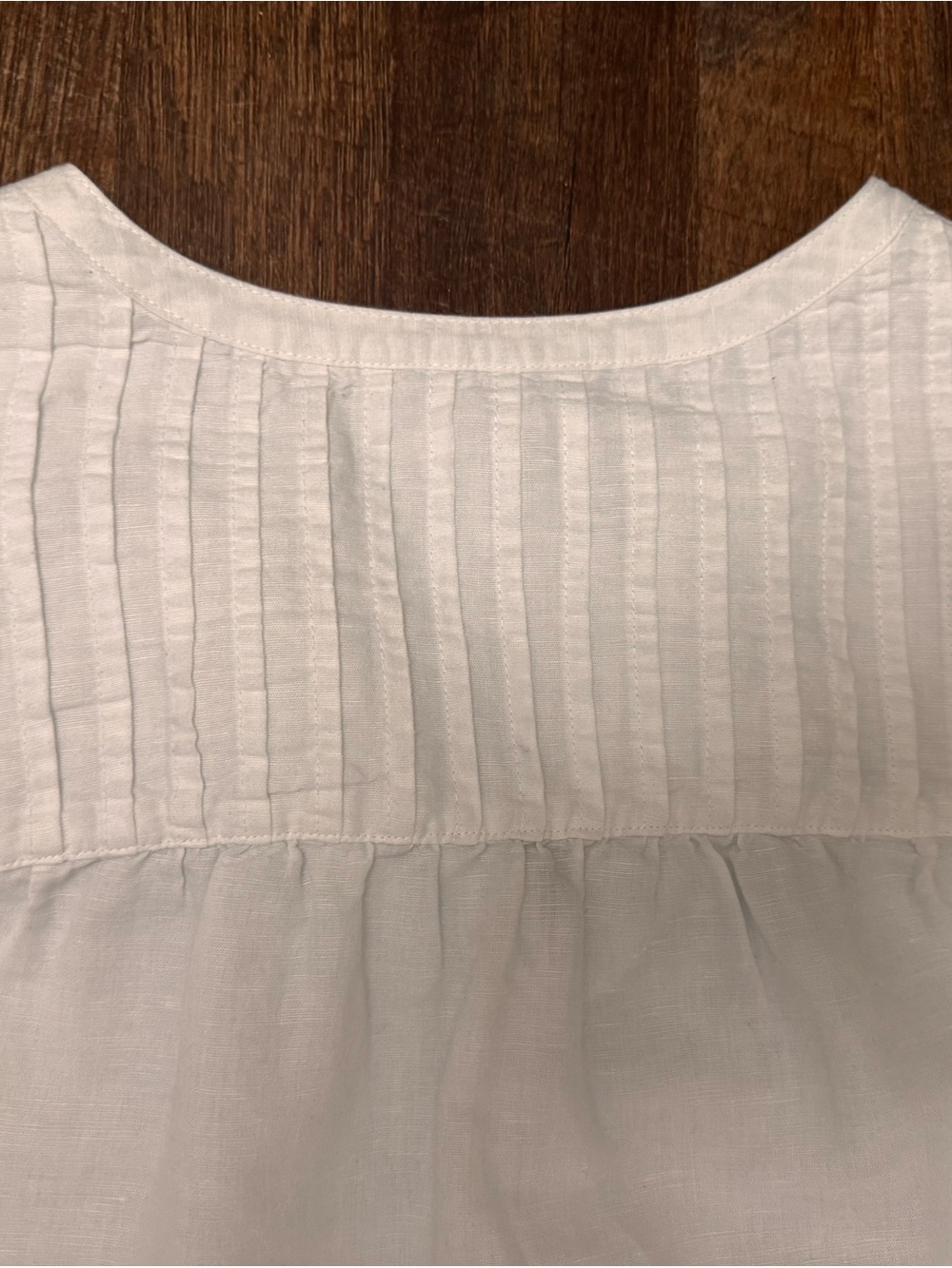Rachel Zoe Cream Embroidered Linen Blend Peasant Blouse XL Boho Cottagecore - Picture 12 of 13